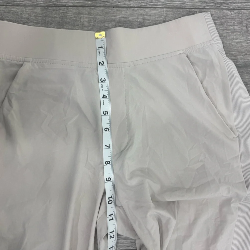 Athleta Brooklyn Ankle Pants Beige Size 4 Travel Stretch Pull On - Picture 12 of 16